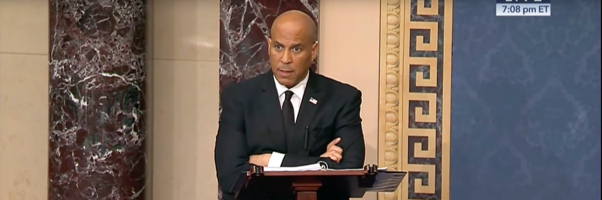 U.S. Sen. Cory Booker (D-N.J.) held the Senate floor overnight