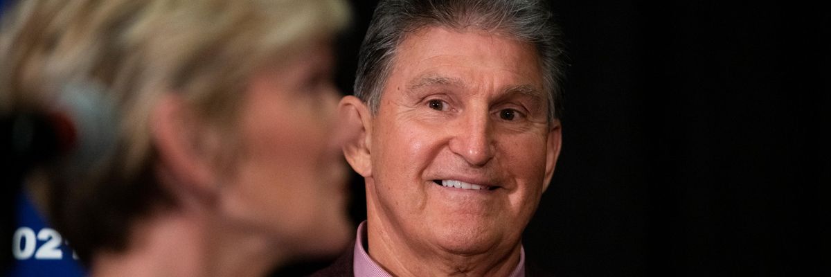 U.S. Sen. Joe Manchin (D-WV) and U.S. Energy Secretary Jennifer M. Granholm hold a news conference.