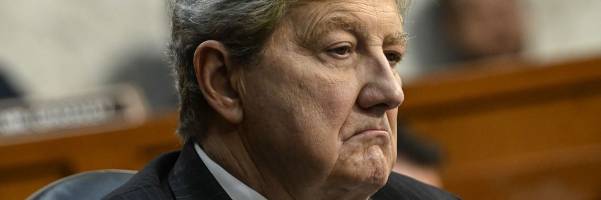 U.S. Sen. John Kennedy attends a hearing