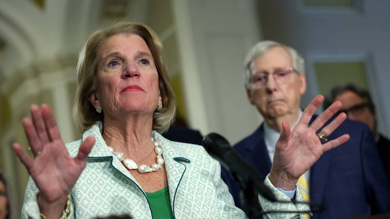 U.S. Sen. Shelly Moore Capito (R-W.Va.) speaks to reporters