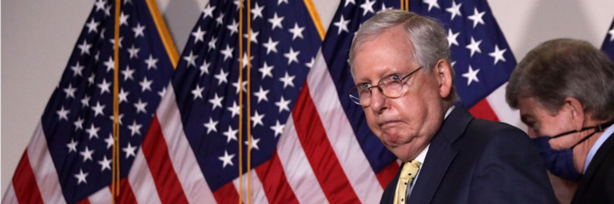 After 'Disgraceful' GOP Coronavirus Package Defeated, Progressives Demand McConnell 'Get Serious' About Relief