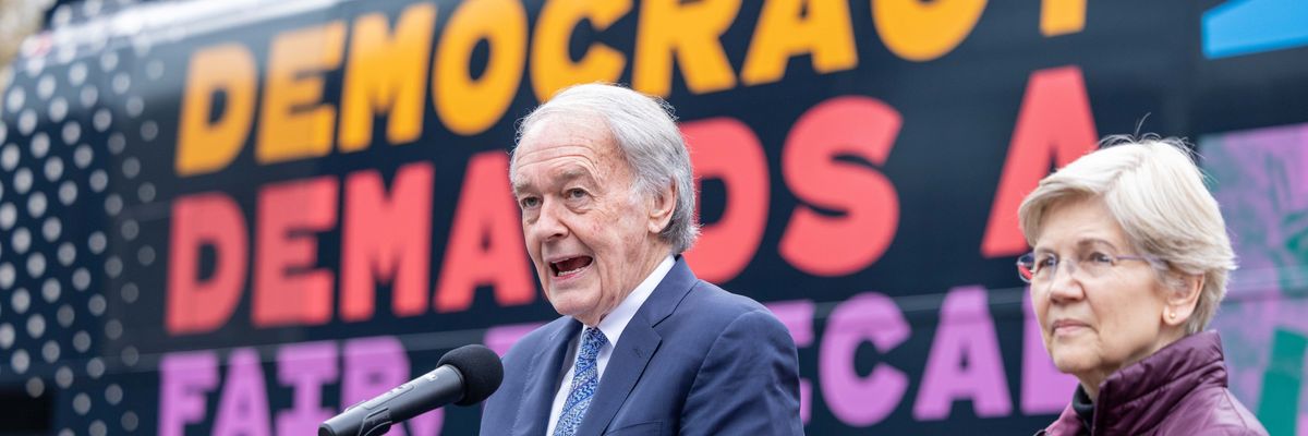 U.S. Sens. Ed Markey and Elizabeth Warren