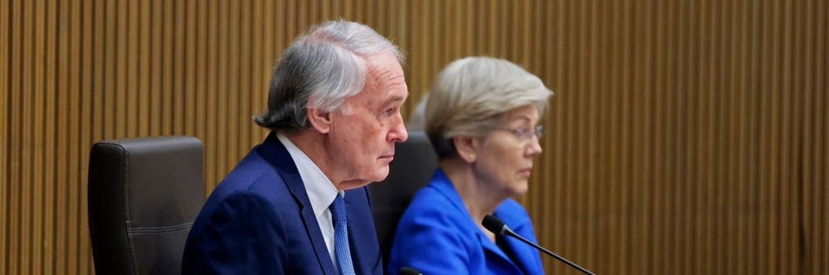 U.S. Sens. Ed Markey and Elizabeth Warren
