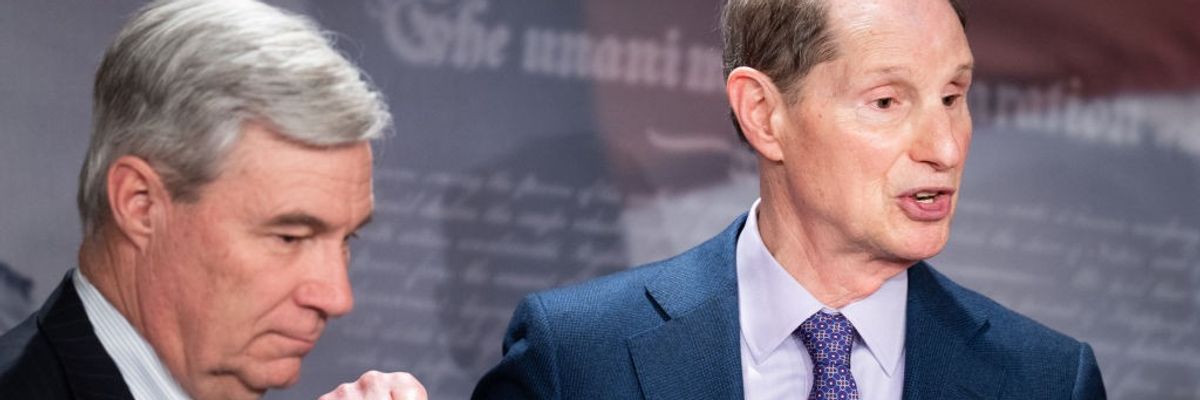 U.S. Sens. Sheldon Whitehouse (D-R.I.) and Ron Wyden (D-Ore.)