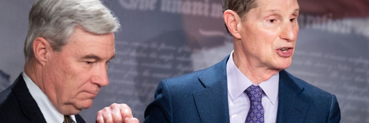 U.S. Sens. Sheldon Whitehouse (D-R.I.) and Ron Wyden (D-Ore.)