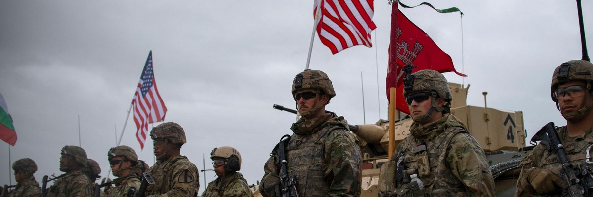 U.S. soldiers take part in a training exercise