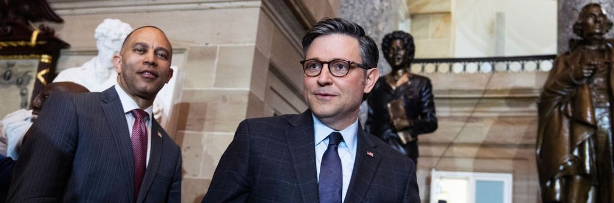 House Dems Save 'MAGA Mike' Johnson From Marjorie Taylor Greene Ouster