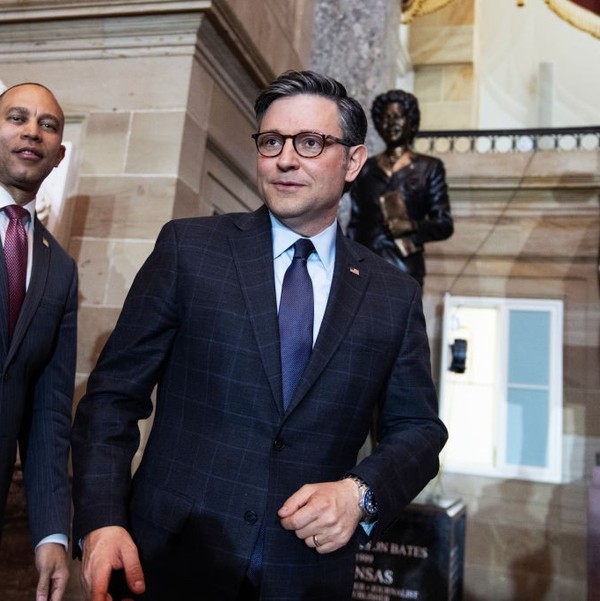 House Dems Save 'MAGA Mike' Johnson From Marjorie Taylor Greene Ouster