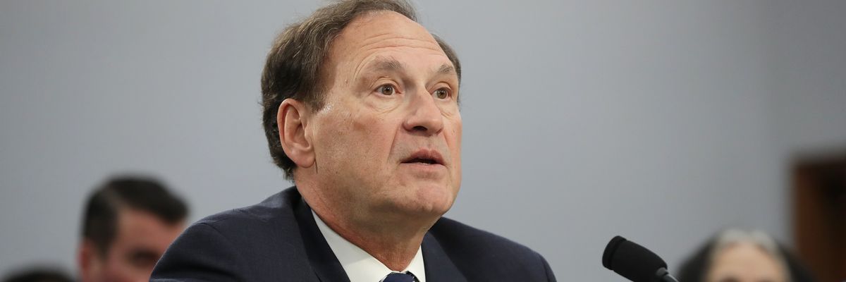 U.S. Supreme Court Justice Samuel Alito testifies at a House hearing