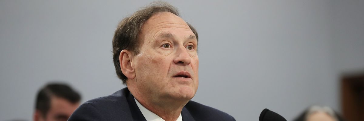 U.S. Supreme Court Justice Samuel Alito testifies at a House hearing