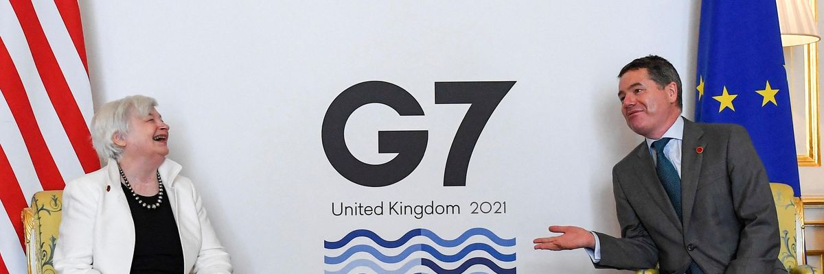 U.S. Treasury Secretary Janet Yellen appears at the G7 summit