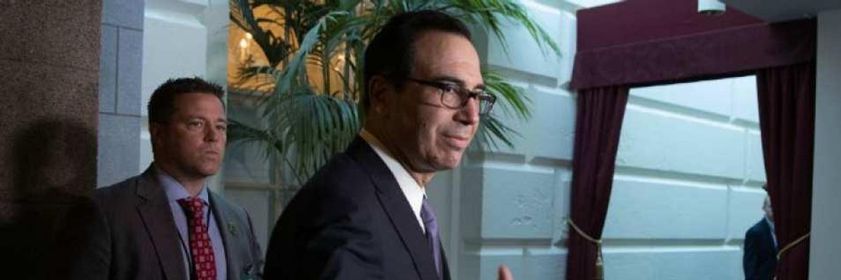 Mnuchin Gives Away the Game: "It's Very Hard Not to Give Tax Cuts to the Wealthy"
