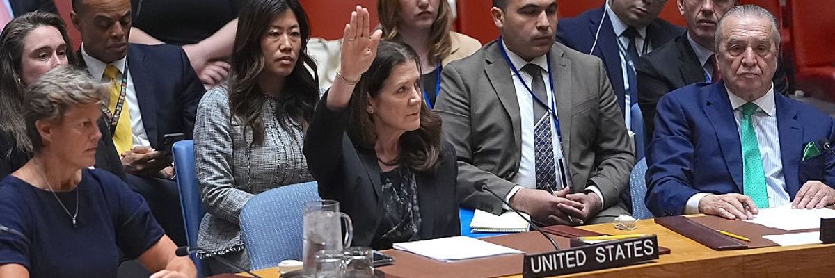 U.S. vetoes a U.N. Security Council resolution calling for Gaza ceasefire