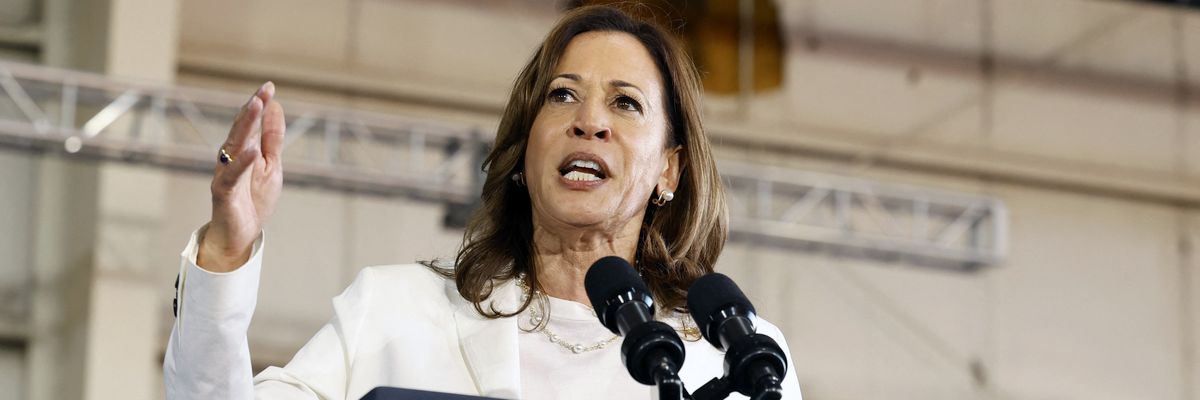 U.S. Vice President and Democratic presidential candidate Kamala Harris