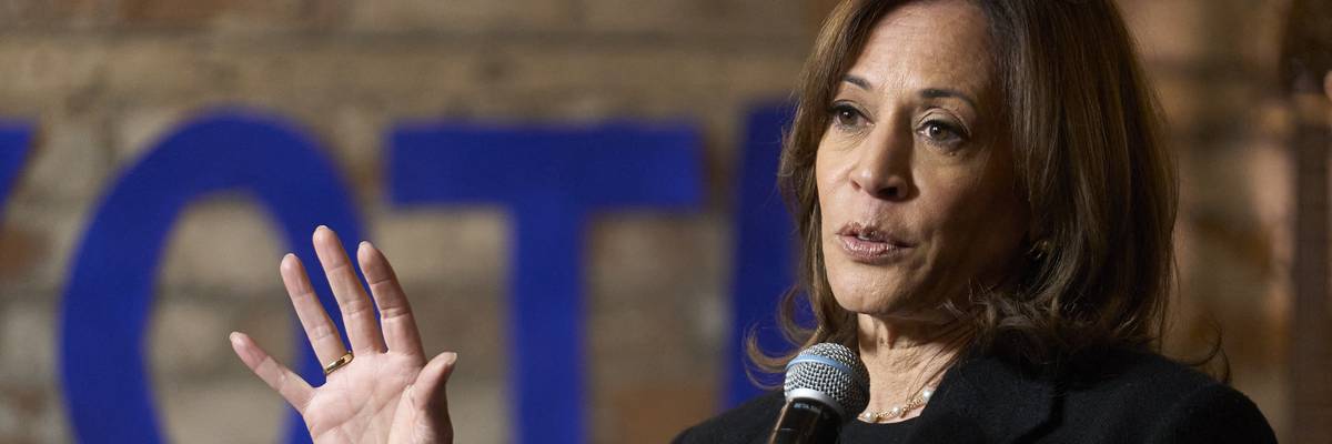 U.S. Vice President and Democratic presidential candidate Kamala Harris