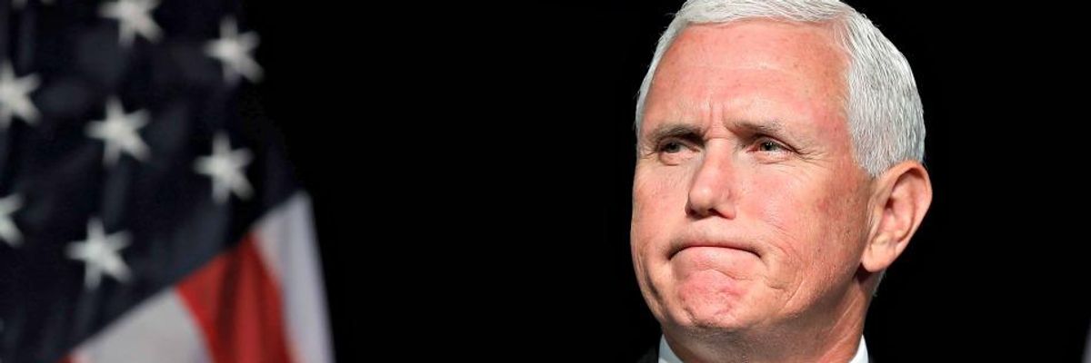 'Idiotic' 'Wasteful' 'Ridiculous': Mike Pence Pilloried as He Puts on His Serious Face to Make Case for Trump's Space Force