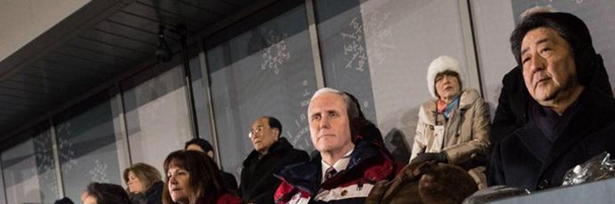 Ignoring Calls for Peace Effort, Pence Refused to Engage With North Koreans at Olympic Games