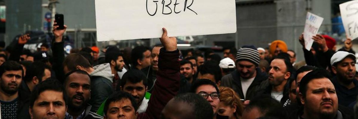 Protesting 'Poverty Wages' and Exploitation, Uber and Lyft Drivers Go on Strike Across the Globe