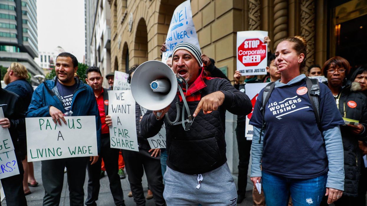 Uber Lyft protest