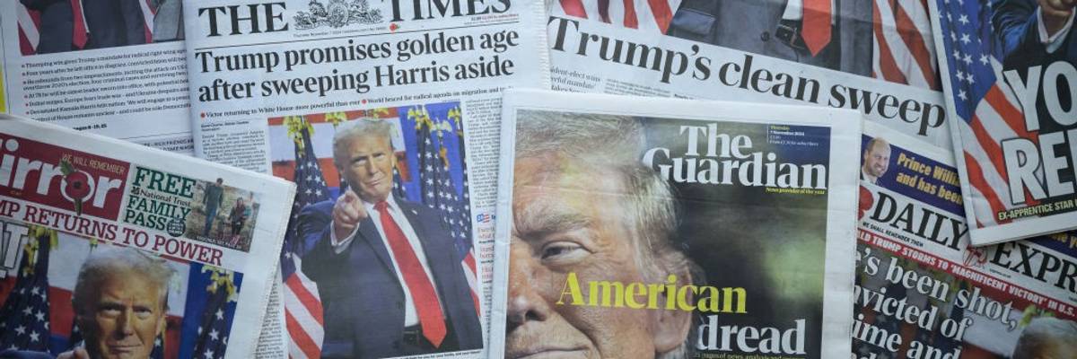 UK Press Reports On Donald Trump's Success In USA General Election