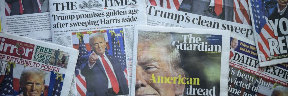 UK Press Reports On Donald Trump's Success In USA General Election