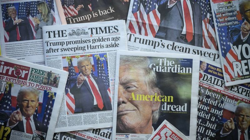 UK Press Reports On Donald Trump's Success In USA General Election