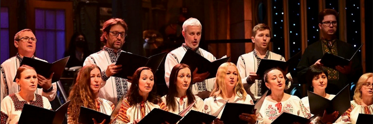 Ukrainian choir during Saturday Night Live