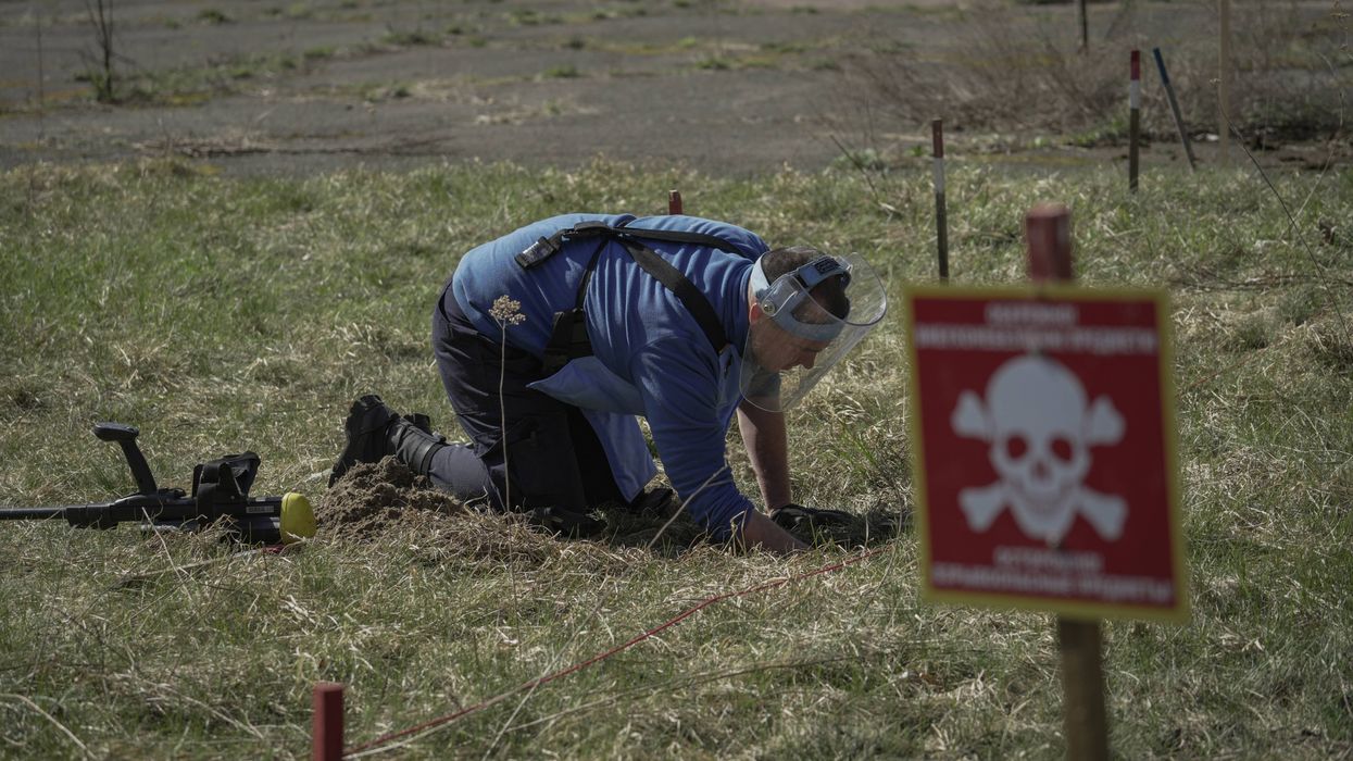 Ukrainian Deminers From Halo Trust Work In Chernihiv Oblast