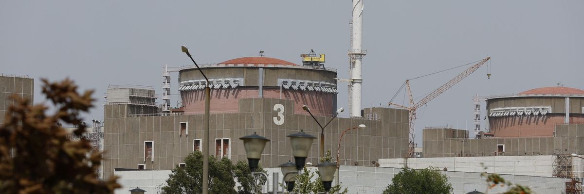 Ukrainian nuclear plant is pictured