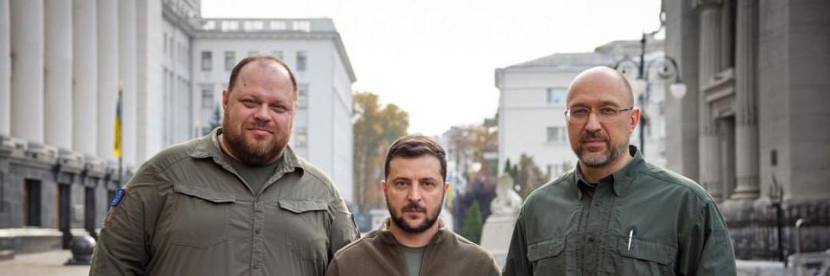 Ukrainian President Volodymyr Zelenskyy holds a formal NATO application