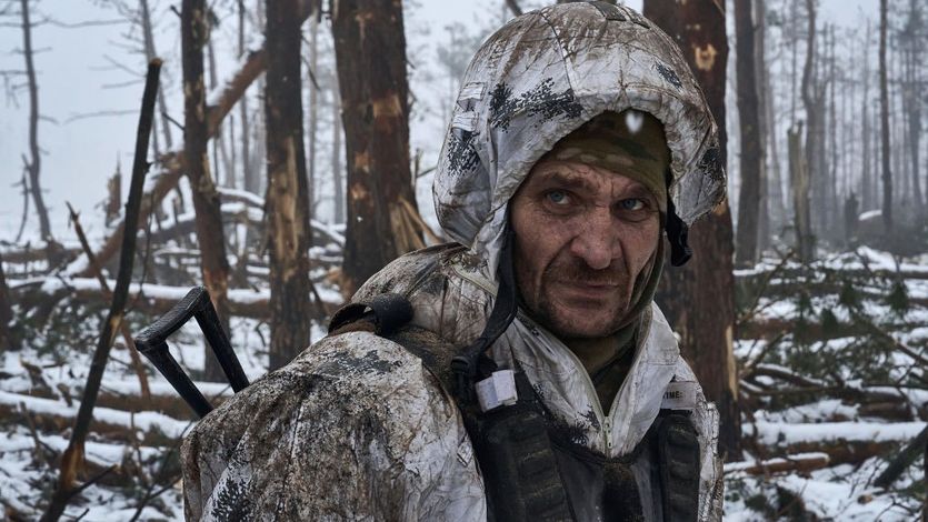Ukrainian soldier on Kupiansk frontline January 27, 2024