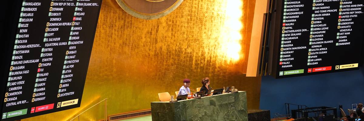 UN General Assembly adopts resolution calling to end Israeli presence in Gaza