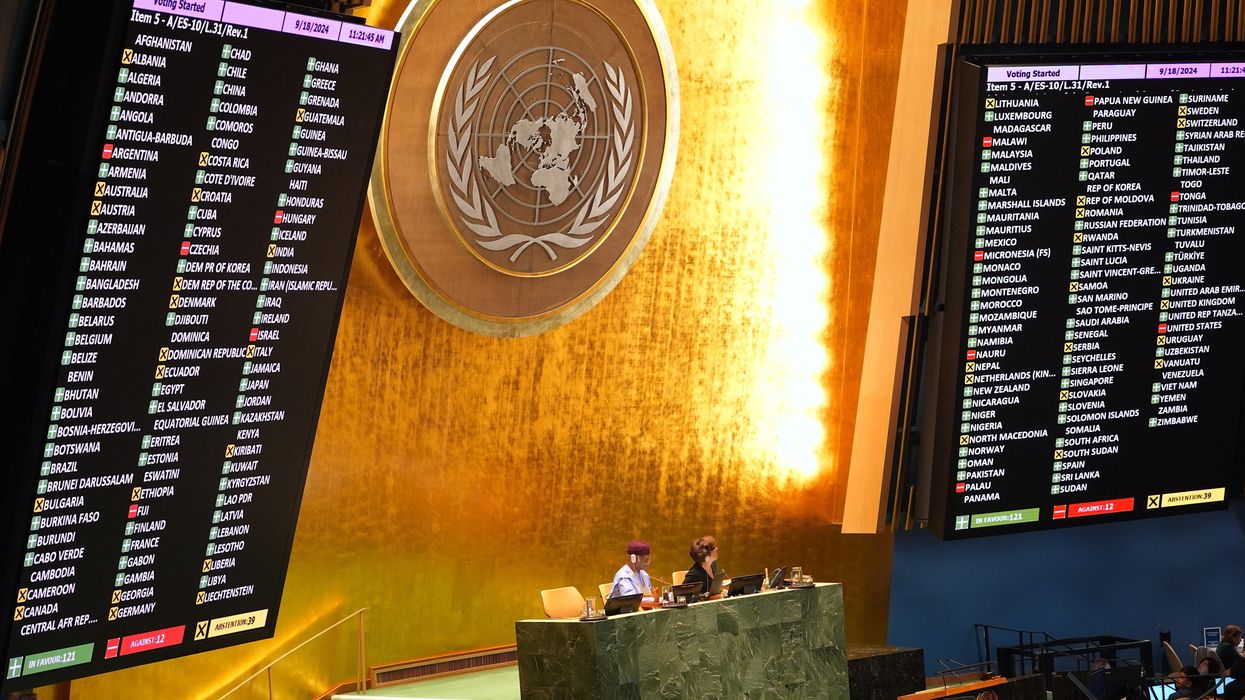 UN General Assembly adopts resolution calling to end Israeli presence in Gaza