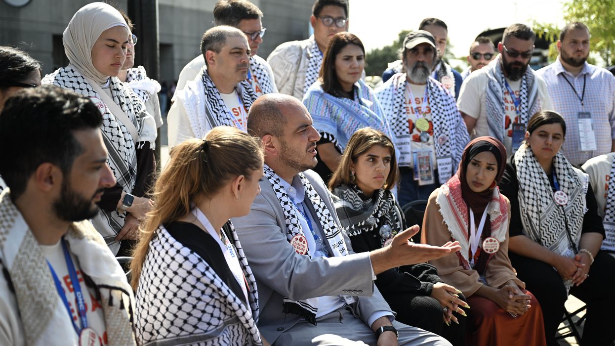 Uncommitted delegates outside DNC.