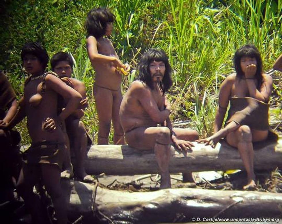 Uncontacted Mashco-Piro Indians in Peru are emerging from isolation, prompting speculation loggers are invading their territory.