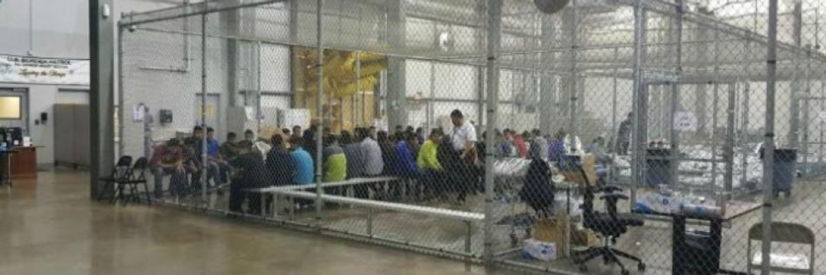 After Locking Migrant Children in Cages, DHS Chief Tells Congress, 'They're Not Cages'