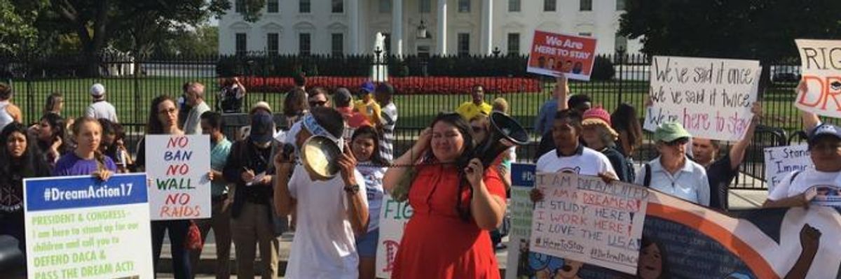 Outside Trump's White House, Dreamers Vow to 'Fight Like Hell' to Defend DACA