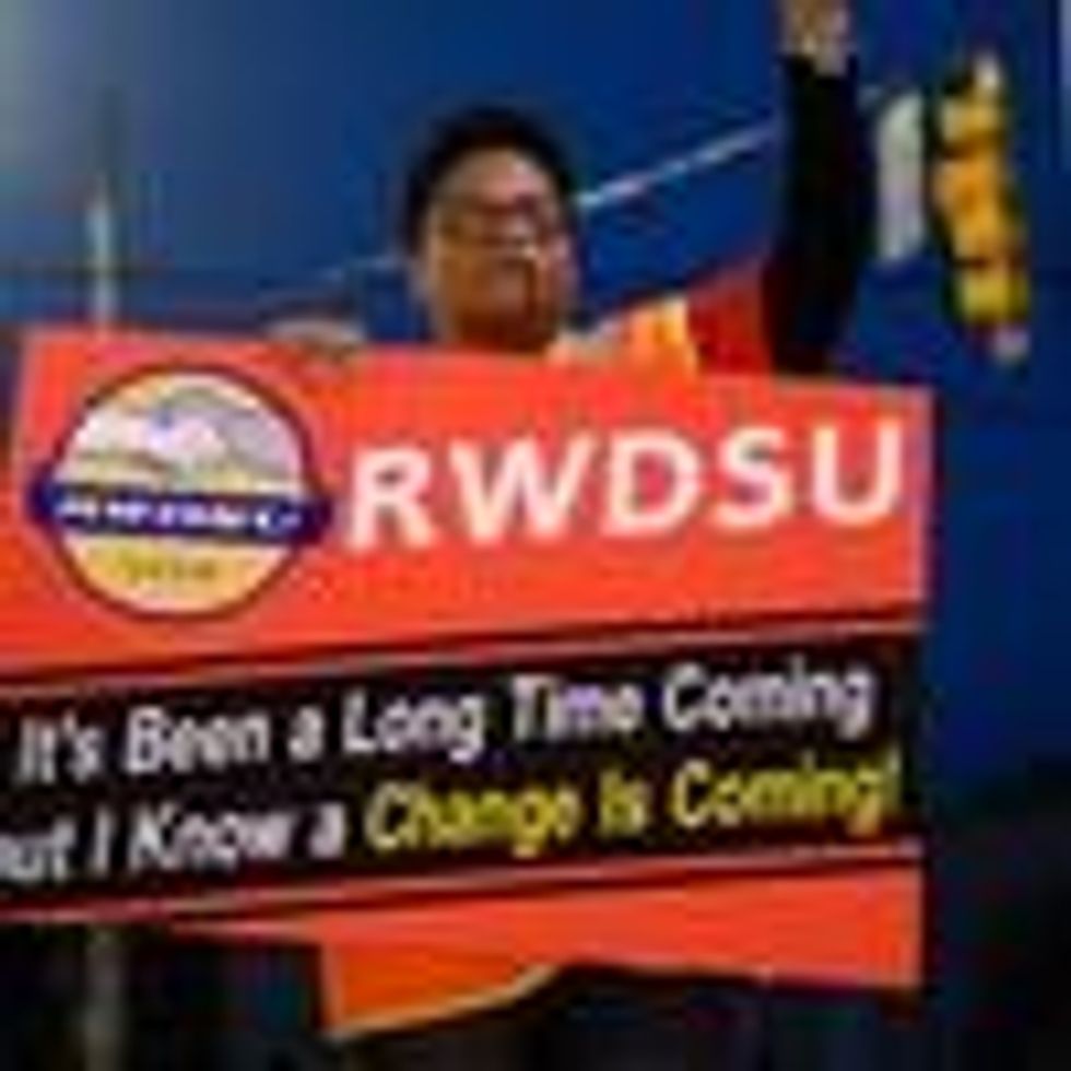 Union rep at Amazon warehouse