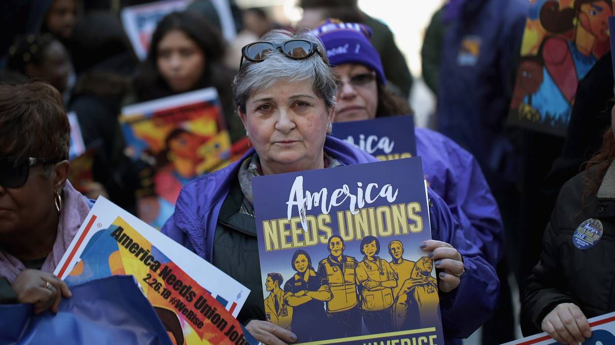 Union Supporters Rally In Chicago As Supreme Court Hears Janus v AFSCME