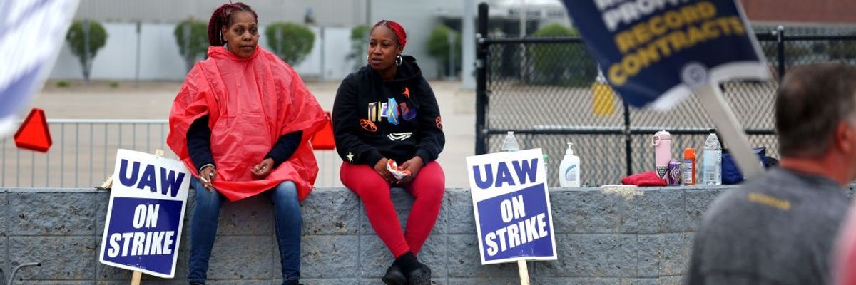 United Auto Workers Continue To Strike Against Big Three Automakers