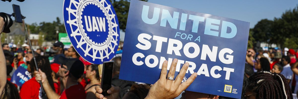 United Auto Workers members