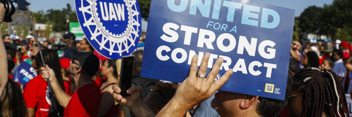 United Auto Workers members