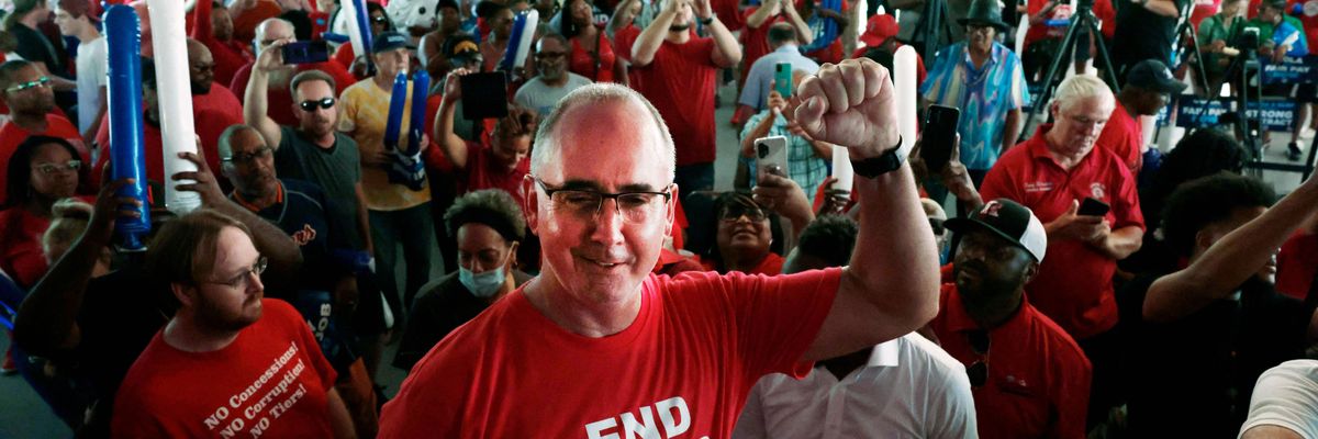 United Auto Workers president Shawn Fain