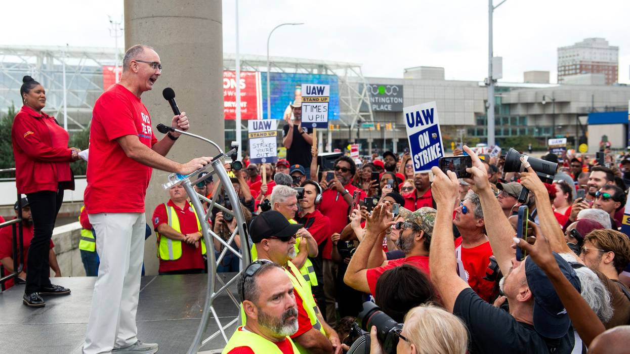 United Auto Workers president Shawn Fain