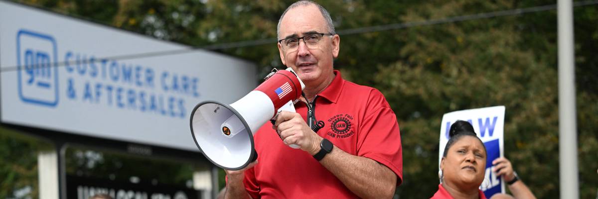 United Auto Workers president Shawn Fain