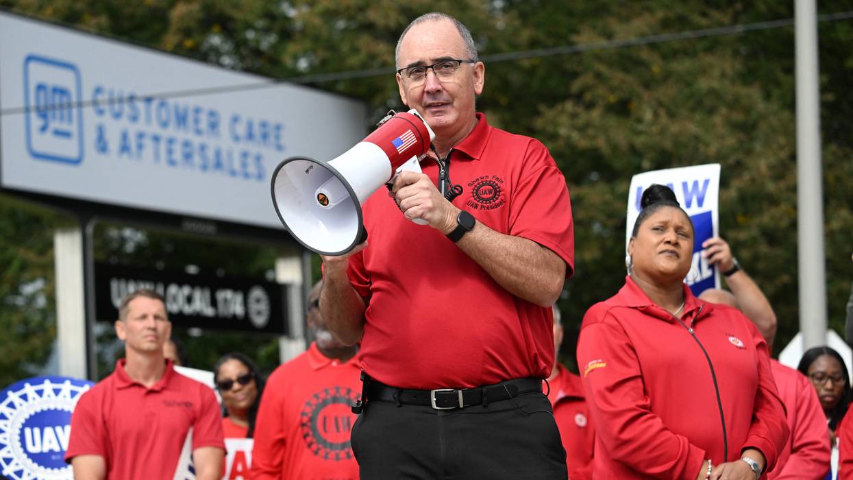 United Auto Workers president Shawn Fain