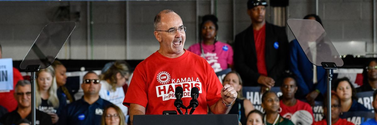 United Auto Workers president Shawn Fain