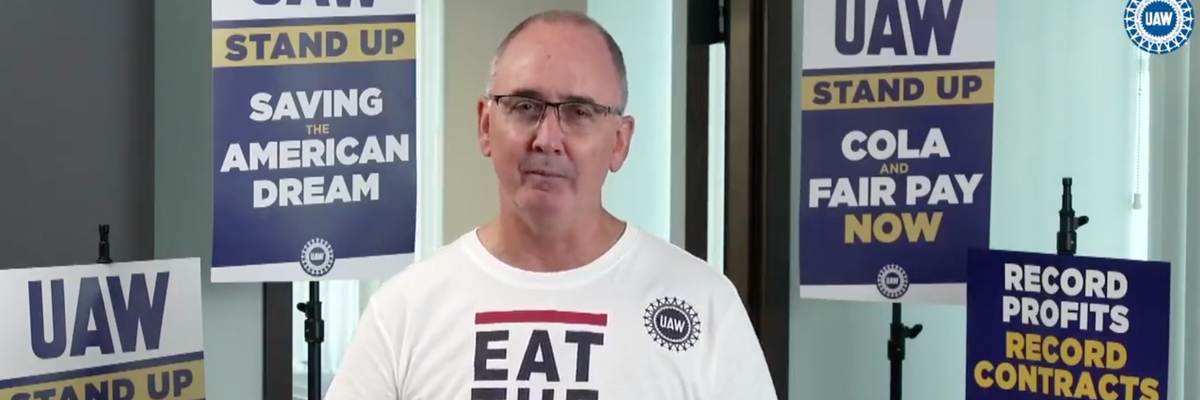 United Auto Workers President Shawn Fain