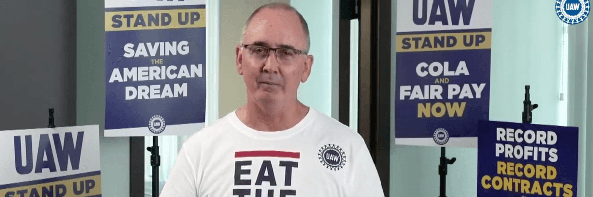 United Auto Workers President Shawn Fain