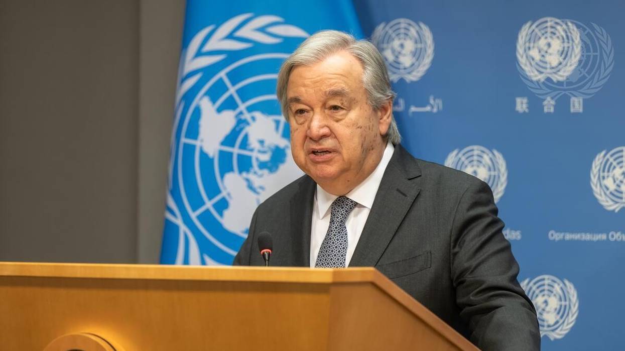 United Nations Secretary-General António Guterres speaks to reporters in New York City on May 17, 2023.